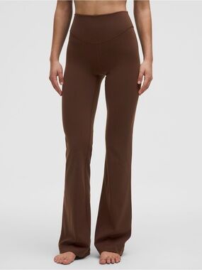 NEW LULULEMON LAVA CAKE Wunder Under Smooth Cover HR Bootcut FLARED Pant 34"